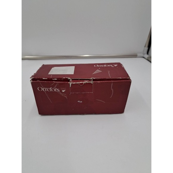 Pair of Orrefors Lancelot Candle Holders made in Sweden w/ box, very nice - Picture 5 of 8